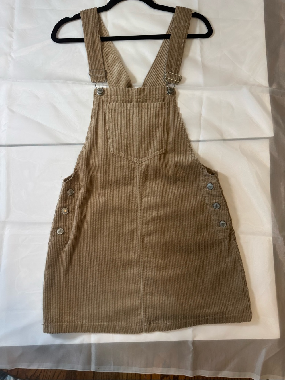 Love Tree Tan Corduroy Overall Skirt